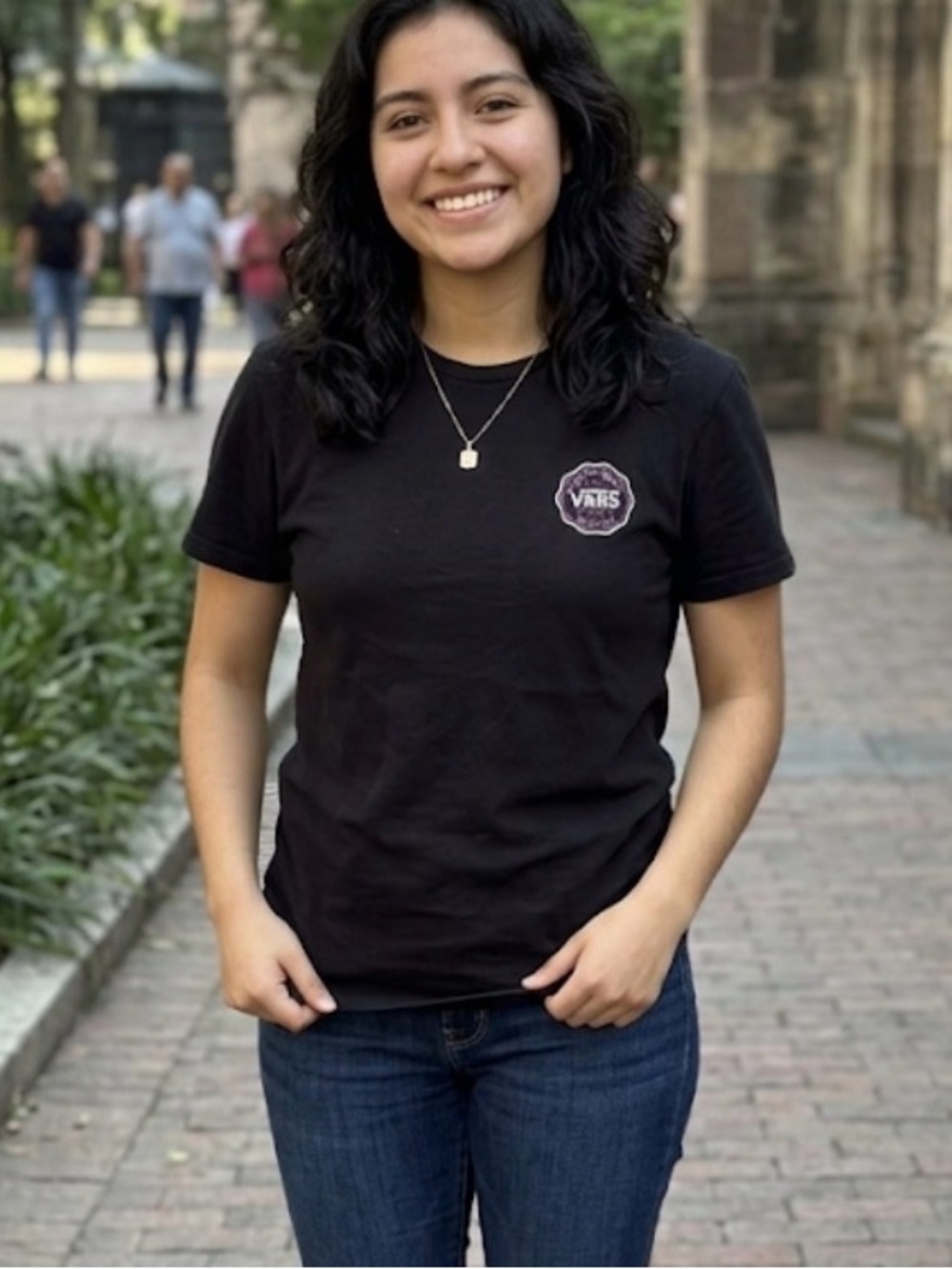 Vans Black Short Sleeve Tee with Small Logo